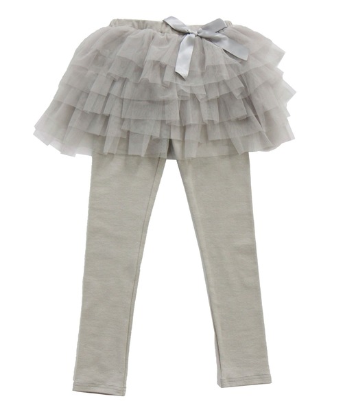 Bee des Bee（ビーデスビー）の「レギンス付きチュチュスカート（スカート・キッズ・スカイブルー/グレー/ダークブラウン/グレイッシュベージュ/ミント/パープル系/グレー系/ネイビー系/カーキオリーブ/ローズ/ライトピンク/ラベンダー/ネイビー/ライトブラック/チャコールグレー・100cm/120cm/130cm/140cm/110cm）」の22枚目の写真