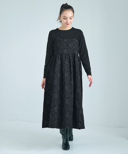 花柄ジャカードキャミワンピース（ワンピース）｜coca（coca）（コカ