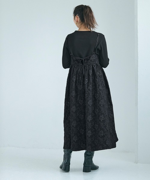 モスキーノ　チープアンドシック　シルク100%花柄キャミワンピース　ブラック モスキーノ チープアンドシック シルク100%花柄キャミワンピース