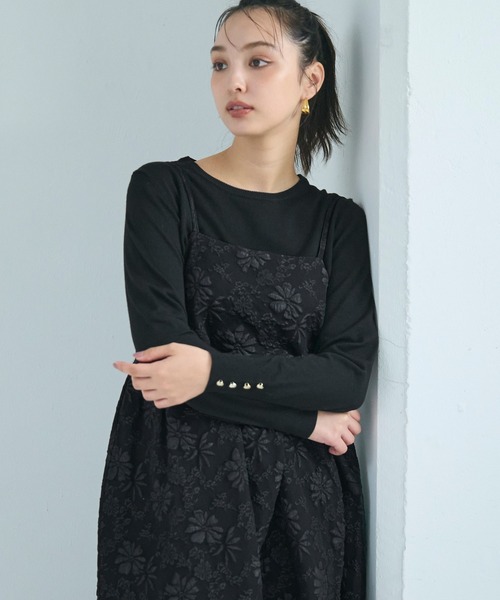 花柄ジャカードキャミワンピース（ワンピース）｜coca（coca）（コカ