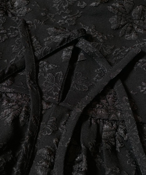 coca（coca）（コカ）の「【WEB限定セール】花柄ジャカードキャミワンピース（ワンピース・レディース・ブラック・M/L）」の13枚目の写真