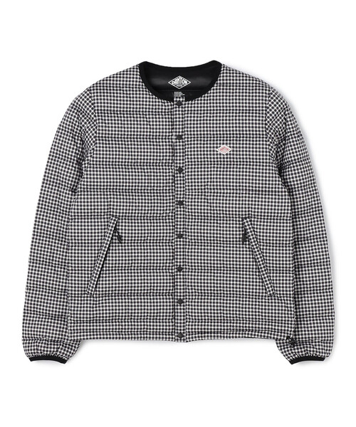 DANTON（ダントン）の「WOMEN'S PRINTED PLAID INNER DOWN CREWNECK