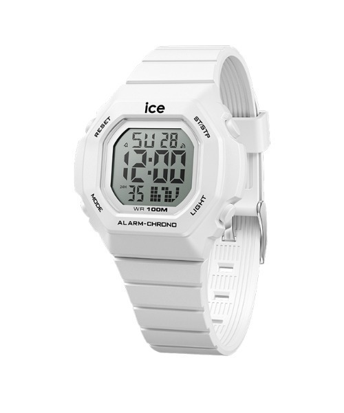 Ice Watch ホワイトデジタル腕時計 ICE digit retro - ホワイトゴールド - スモール | アイス