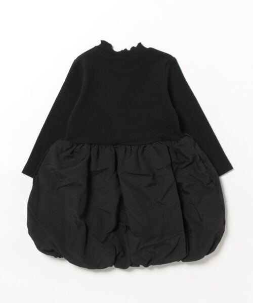 petit main（プティマイン）の「【リンク】裾バルーンドッキングワンピ(キッズ)（ワンピース・キッズ・ライトピンク/ブラック/オフホワイト・130cm/120cm/100cm/90cm/80ｃｍ/110cm）」の4枚目の写真