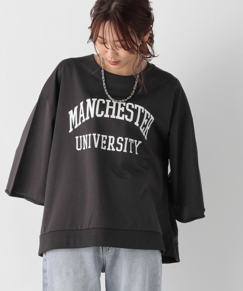 GLOBAL WORK(グローバルワーク)の「お手入れらくらくプリント8分袖/906276(Tシャツ/カットソー・レディース・アイボリー/スミクロ/ベージュ/ネイビー・FREE)」の17枚目の写真