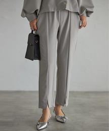 each | 前スリットジョーゼットパンツ(その他パンツ)