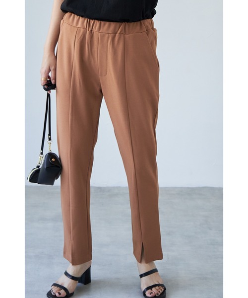 each（イーチ）の「前スリットジョーゼットパンツ（その他パンツ・レディース・キャメル/ブラック/アイボリー/ベージュ/グレー/ネイビー・FREE）」の18枚目の写真