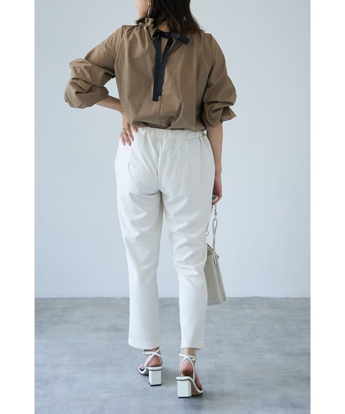 each（イーチ）の「前スリットジョーゼットパンツ（その他パンツ・レディース・キャメル/ブラック/アイボリー/ベージュ/グレー/ネイビー・FREE）」の10枚目の写真