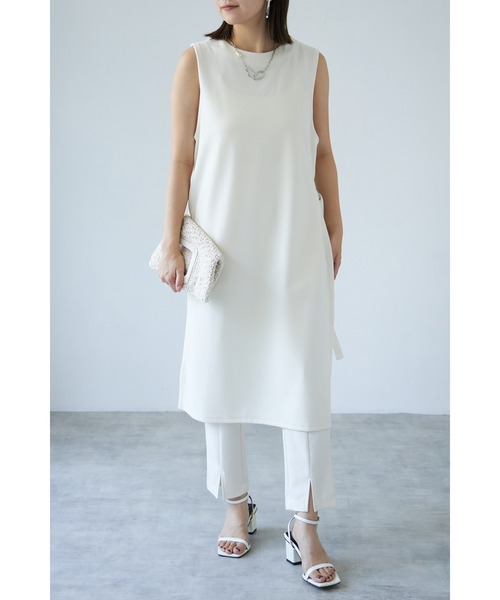 each（イーチ）の「前スリットジョーゼットパンツ（その他パンツ・レディース・キャメル/ブラック/アイボリー/ベージュ/グレー/ネイビー・FREE）」の11枚目の写真