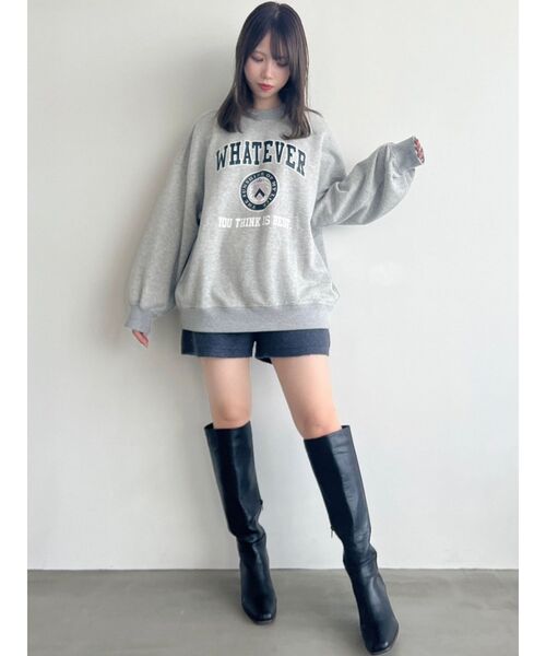 dazzlin(ダズリン)の「レトロニットショートパンツ(その他パンツ・レディース・オフホワイト/チャコールグレー/グリーン/ベージュ・FREE)」の21枚目の写真