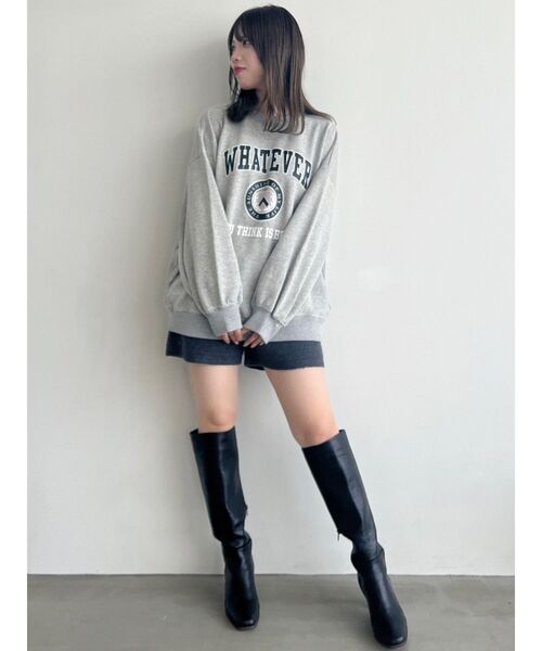 dazzlin(ダズリン)の「レトロニットショートパンツ(その他パンツ・レディース・オフホワイト/チャコールグレー/グリーン/ベージュ・FREE)」の22枚目の写真