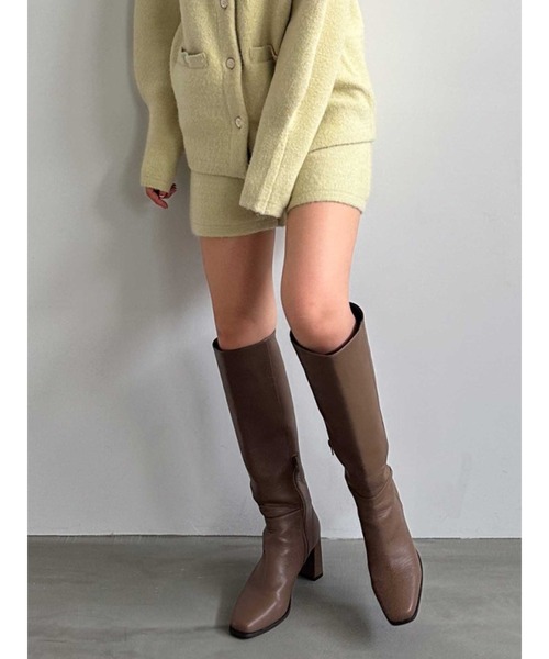 dazzlin(ダズリン)の「レトロニットショートパンツ(その他パンツ・レディース・オフホワイト/チャコールグレー/グリーン/ベージュ・FREE)」の4枚目の写真