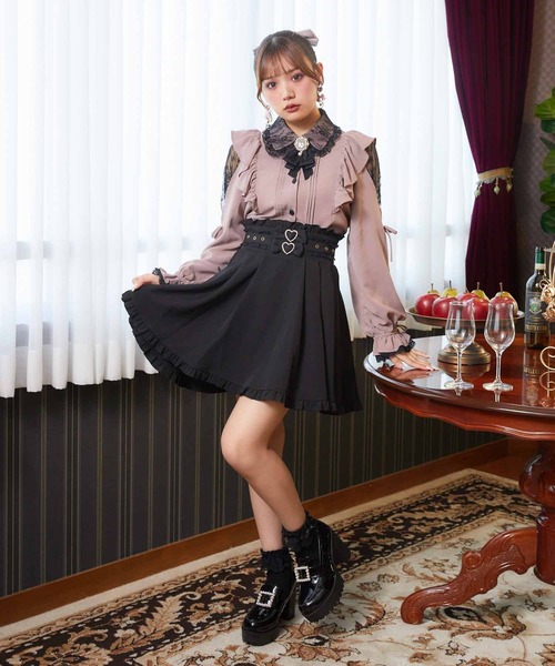 ROJITA(ロジータ)の「ダブルリボンスカート(スカート・レディース・ピンク/ブラック・FREE)」の2枚目の写真