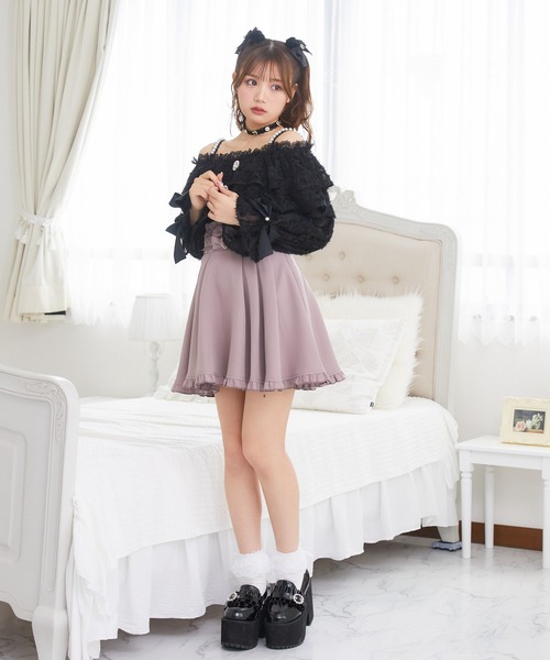 ROJITA(ロジータ)の「ダブルリボンスカート(スカート・レディース・ピンク/ブラック・FREE)」の16枚目の写真