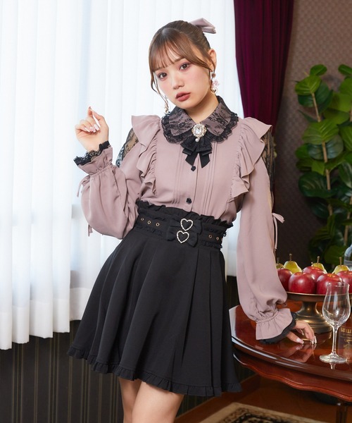 ROJITA(ロジータ)の「ダブルリボンスカート(スカート・レディース・ピンク/ブラック・FREE)」の5枚目の写真