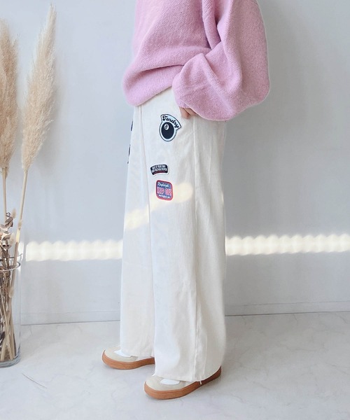 【未使用品】　as know as アズノゥアズ　ピーナッツ　コラボ　デニム AS KNOW AS plus（アズノゥアズプラス）の「◎バレルシルエット