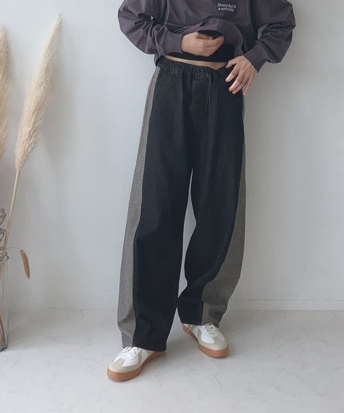 AS KNOW AS plus（アズノゥアズプラス）の「☆アソート イージーデニムパンツ（デニムパンツ・レディース・ブラック系その他/ブラック系その他2/ブルー系その他/アイボリー系/ブルー系その他2/ブラック系/ブルー系その他3/ブルー系その他5/ブルー系その他4/ブラック系1/サックスブルー系1/ブルー系1/ブラック系その他4/ブルー系その他6/サックスブルー系/ブラック系その他3/ブルー系その他7/ブルー系2/サックスブルー系2/ブルー系3/ブルー系4/ブラック系2/イエロー系その他7/サックスブルー系7/ブラック系7/サックスブルー系4/ブルー系5・FREE）」の3枚目の写真