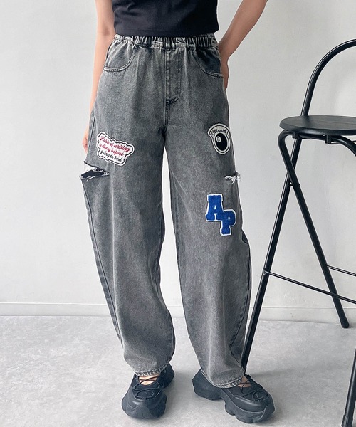 アズノウアズ ラクラクタックパンツ AS KNOW AS plus（アズノゥアズプラス）の「リネン混 タック
