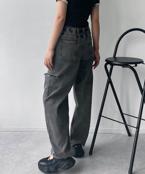 セール】☆アソート イージーデニムパンツ（デニムパンツ）｜AS KNOW
