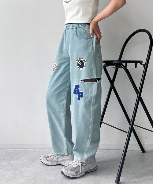 セール】☆アソート イージーデニムパンツ（デニムパンツ）｜AS KNOW