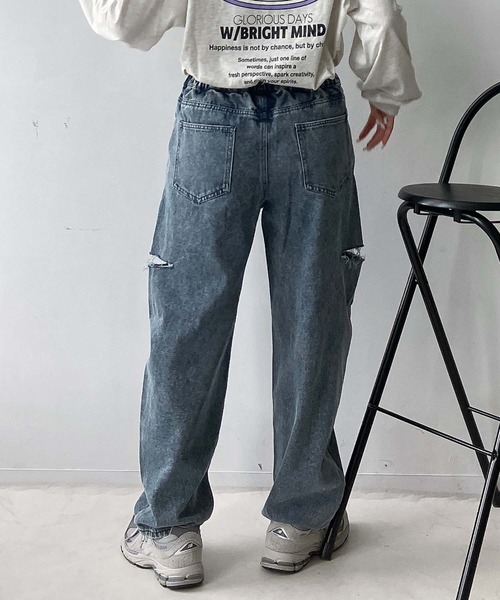 セール】☆アソート イージーデニムパンツ（デニムパンツ）｜AS KNOW