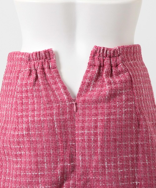 Julia Boutique（ジュリアブティック）の「クラシカルツイードミニスカート/23513（スカート・レディース・ブラック/ホワイト/ピンク・ONE）」の20枚目の写真