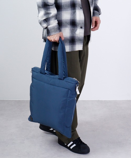 ROOTOTE（ルートート）の「ROOTOTE　フェザールー中綿トートBAG（トートバッグ・メンズ・ベージュ/グレイッシュブルー/カーキ/ライトグレー/ブラック・FREE）」の18枚目の写真