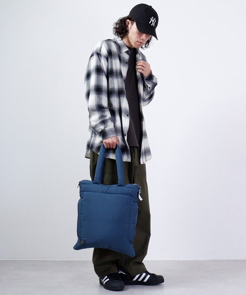ROOTOTE（ルートート）の「ROOTOTE　フェザールー中綿トートBAG（トートバッグ・メンズ・ベージュ/グレイッシュブルー/カーキ/ライトグレー/ブラック・FREE）」の19枚目の写真