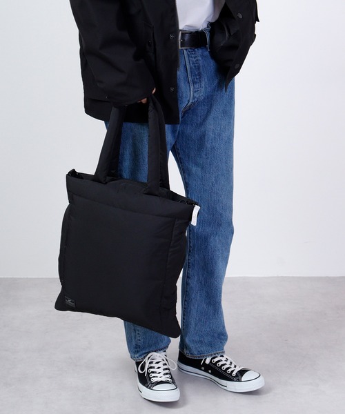 ROOTOTE（ルートート）の「ROOTOTE　フェザールー中綿トートBAG（トートバッグ・メンズ・ベージュ/グレイッシュブルー/カーキ/ライトグレー/ブラック・FREE）」の6枚目の写真