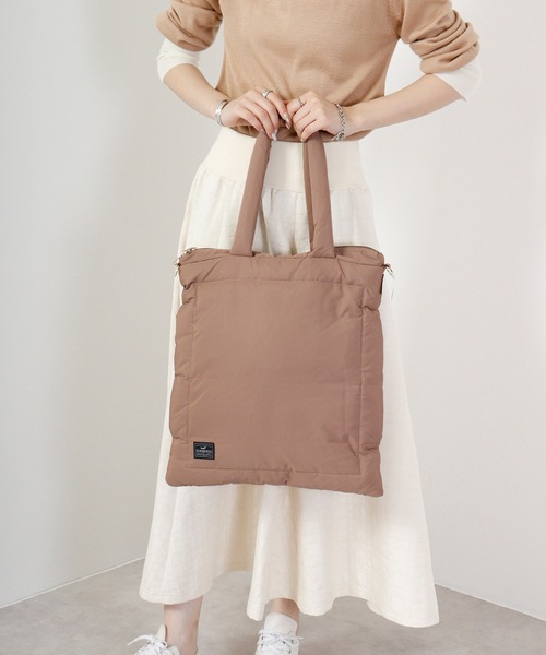 ROOTOTE（ルートート）の「ROOTOTE　フェザールー中綿トートBAG（トートバッグ・メンズ・ベージュ/グレイッシュブルー/カーキ/ライトグレー/ブラック・FREE）」の11枚目の写真