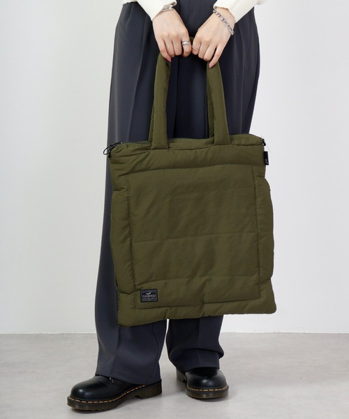 ROOTOTE（ルートート）の「ROOTOTE　フェザールー中綿トートBAG（トートバッグ・メンズ・ベージュ/グレイッシュブルー/カーキ/ライトグレー/ブラック・FREE）」の16枚目の写真