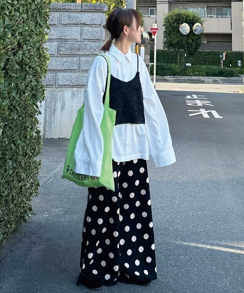 CORNERS by KR(コーナーズバイケーアール)の「CORNERS by KR ストライプニットパンツ(その他パンツ・レディース・ブラック/グレー/ブラック×ホワイト・M/L)」の14枚目の写真