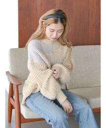 Ungrid | ミックスヤーンルーズニット(ニット/セーター)