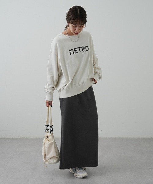 COLONY 2139（コロニートゥーワンスリーナイン）の「裏毛ロゴプリントクルーネックプルオーバー（スウェット・レディース・グレー/ブラック/オフホワイト・FREE）」の12枚目の写真