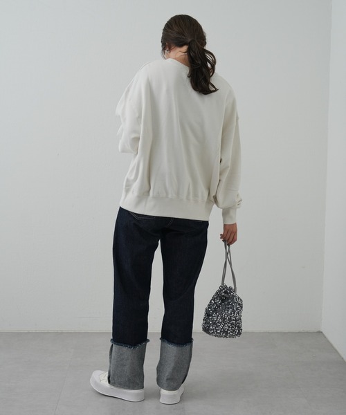 COLONY 2139（コロニートゥーワンスリーナイン）の「裏毛ロゴプリントクルーネックプルオーバー（スウェット・レディース・グレー/ブラック/オフホワイト・FREE）」の11枚目の写真