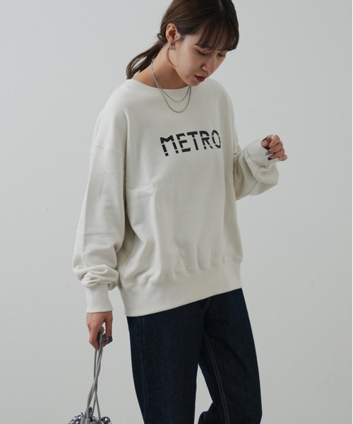 COLONY 2139（コロニートゥーワンスリーナイン）の「裏毛ロゴプリントクルーネックプルオーバー（スウェット・レディース・グレー/ブラック/オフホワイト・FREE）」の10枚目の写真