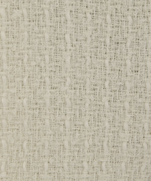 nissen（ニッセン）の「パール調ボタン　ツイードノーカラージャケット（裏地付）（ノーカラージャケット・レディース・ブラック/オフホワイト・M/L）」の20枚目の写真