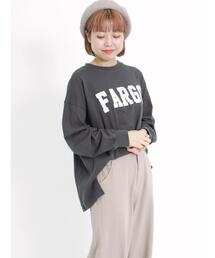 Samansa Mos2 | パッチワークロゴスウェット(Tシャツ/カットソー)