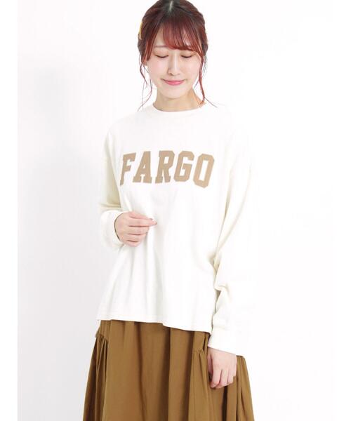 Samansa Mos2（サマンサ モスモス）の「パッチワークロゴスウェット（Tシャツ/カットソー・レディース・レッド/ベージュ/チャコールグレー/キナリ・F）」の8枚目の写真