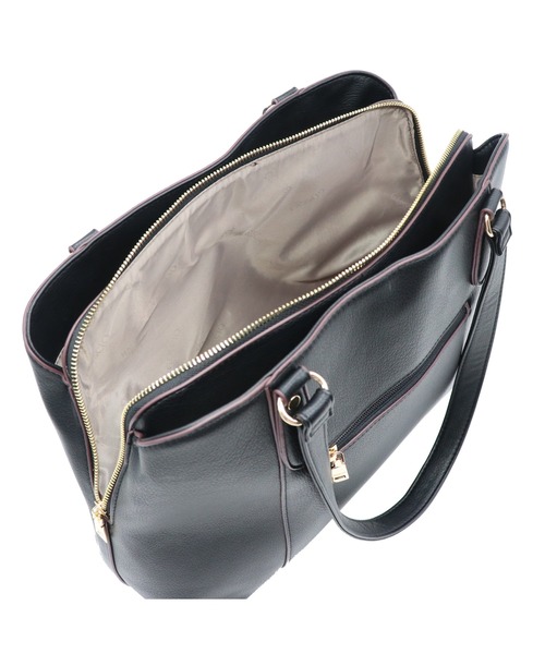 GUSCIO(グッシオ)の「【グッシオ ゴールドラベル】ビジネストートバッグ PC/A4対応 パスケース付(トートバッグ・レディース・ブラック/グレイッシュベージュ/カーキ/ネイビー・FREE)」の7枚目の写真