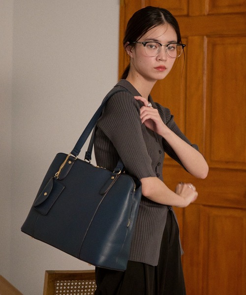 グッシオ ゴールドラベル】ビジネストートバッグ PC/A4対応 パスケース