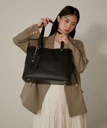 GUSCIO（グッシオ）の「【グッシオ ゴールドラベル】ビジネストートバッグ  PC/A4対応　パスケース付（トートバッグ）」