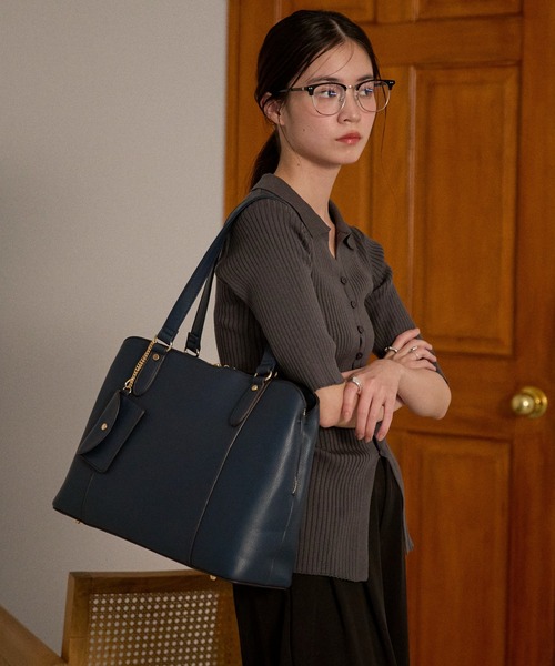 グッシオ ゴールドラベル】ビジネストートバッグ PC/A4対応 パスケース