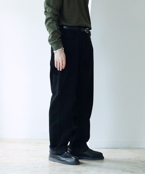 MONITALY（モニタリー）の「Monitaly / DROP CROTCH PAINTER PANTS ペインターパンツ（その他パンツ・メンズ・ブラック・32inch）」の10枚目の写真