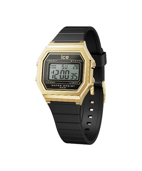 ICE WATCH（アイスウォッチ）の「「Ice-Watch アイスウォッチ」ICE digit retro アイスデジット レトロ　#2（デジタル腕時計・レディース・ダークグリーン/ネイビー/ブラック×ゴールド/ブラック×シルバー/ブラウン/レッド/アイボリー/ライトブルー・32mm）」の9枚目の写真