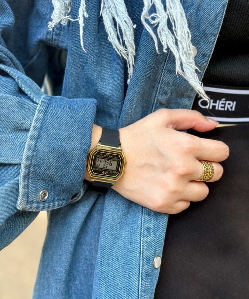 ICE WATCH（アイスウォッチ）の「「Ice-Watch アイスウォッチ」ICE digit retro アイスデジット レトロ　#2（デジタル腕時計・レディース・ダークグリーン/ネイビー/ブラック×ゴールド/ブラック×シルバー/ブラウン/レッド/アイボリー/ライトブルー・32mm）」の15枚目の写真