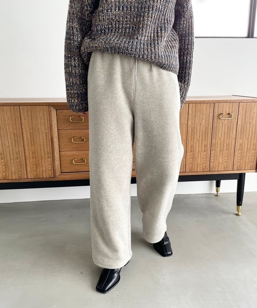 LOWRYS FARM（ローリーズファーム）の「フリースドロストパンツ　974816（スウェットパンツ・レディース・グレー/ブラック・FREE）」の10枚目の写真
