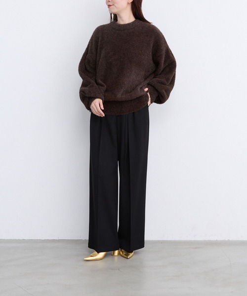 LEPSIM（レプシィム）の「【FOR I SERIES】細ベルトワイドパンツ　967665（その他パンツ・レディース・ブラック/ライトグリーン/グレー・SMALL/MEDIUM）」の9枚目の写真