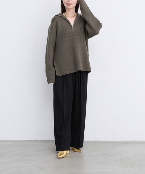 LEPSIM（レプシィム）の「【FOR I SERIES】細ベルトワイドパンツ　967665（その他パンツ・レディース・ブラック/ライトグリーン/グレー・SMALL/MEDIUM）」の12枚目の写真