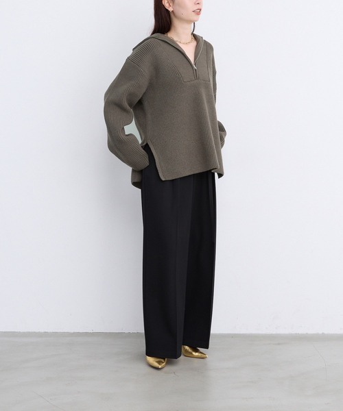 LEPSIM（レプシィム）の「【FOR I SERIES】細ベルトワイドパンツ　967665（その他パンツ・レディース・ブラック/ライトグリーン/グレー・SMALL/MEDIUM）」の13枚目の写真